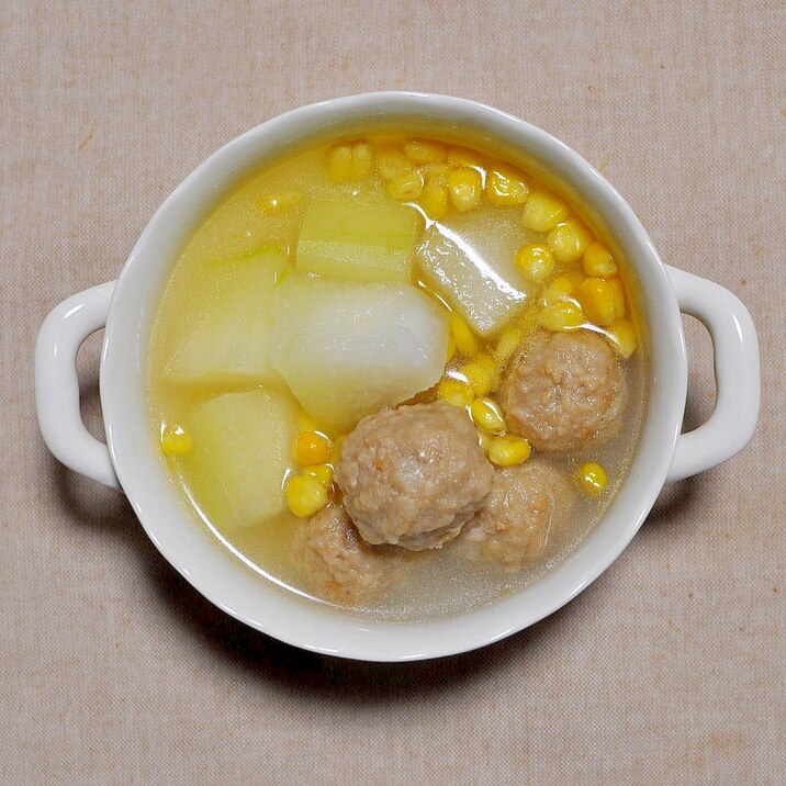 冬瓜(とうがん)と鶏だんごのスープ